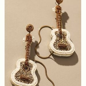 DEEPA GURNANI Anthropologie | Beaded Drop Guitar Earrings